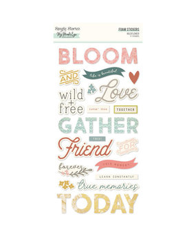 Simple Stories Wildflower Foam Stickers (19522)