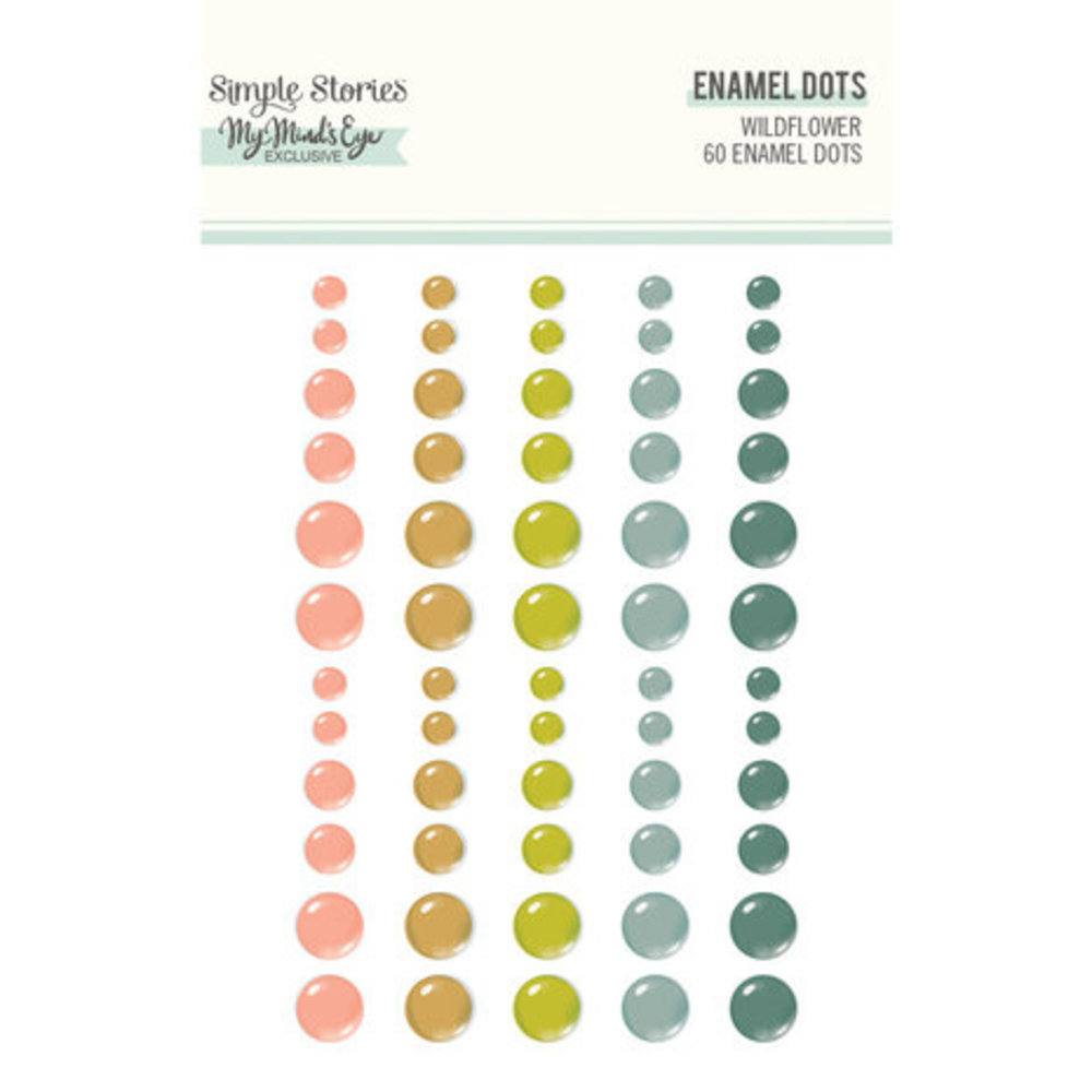 Simple Stories Wildflower Enamel Dots (19524) Simple Stories Wildflower Enamel Dots (19524)