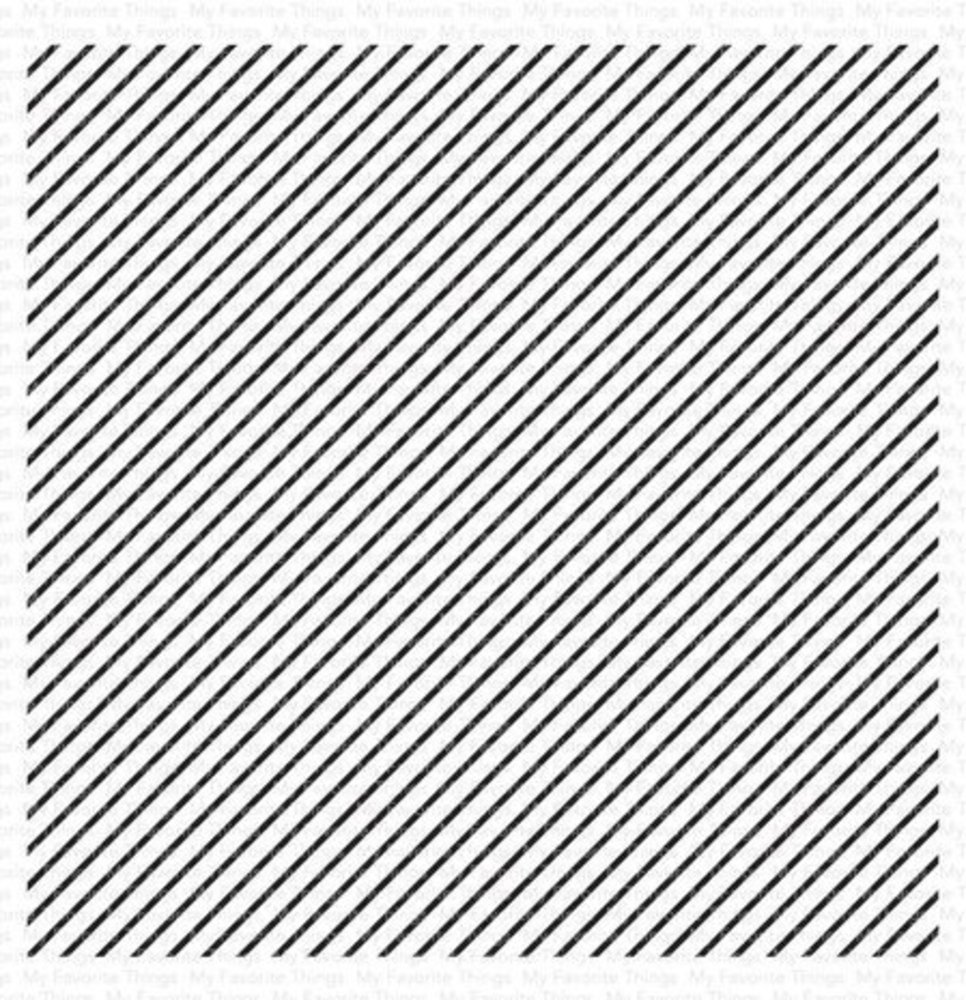 My Favorite Things Diagonal Stripes Background Rubber Stamp (BG-161)