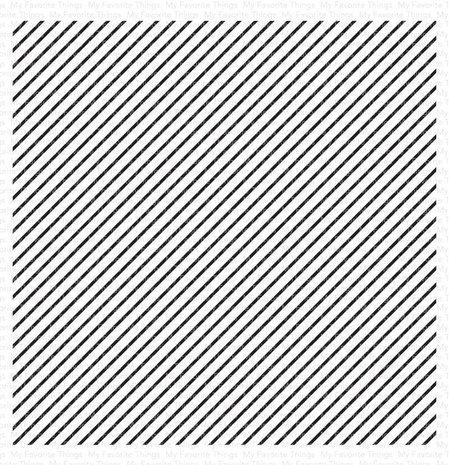 My Favorite Things Diagonal Stripes Background Rubber Stamp (BG-161)