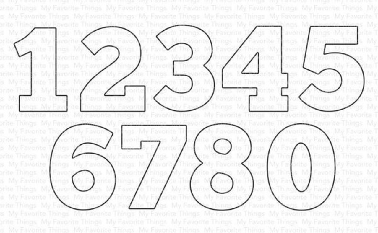 My Favorite Things Die-namics Solid Numbers (MFT-2445) My Favorite Things Die-namics Solid Numbers (MFT-2445)