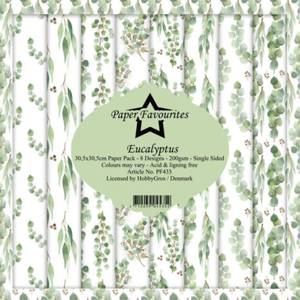Paper Favourites Eucalyptus 12x12 Inch Paper Pack (PF433)