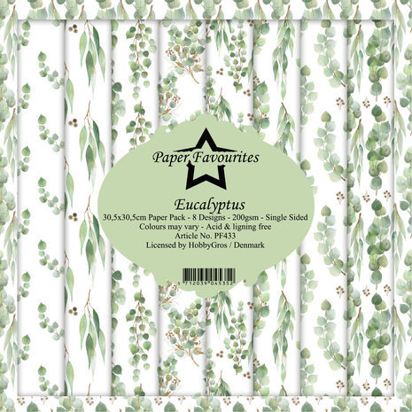 Paper Favourites Eucalyptus 12x12 Inch Paper Pack (PF433)