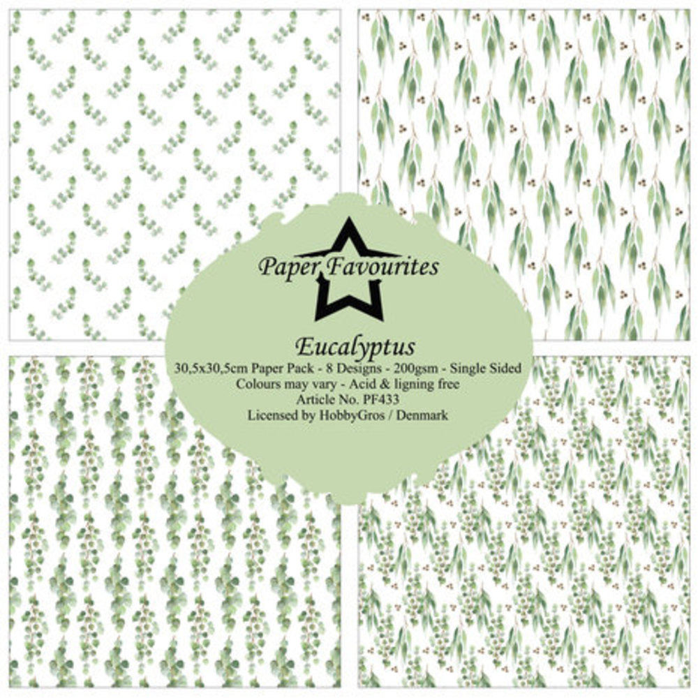 Paper Favourites Eucalyptus 12x12 Inch Paper Pack (PF433)