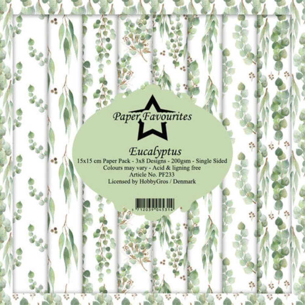Paper Favourites Eucalyptus 6x6 Inch Paper Pack (PF233)