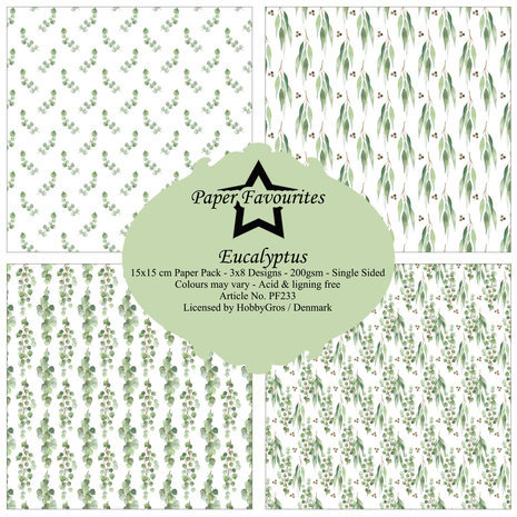 Paper Favourites Eucalyptus 6x6 Inch Paper Pack (PF233)