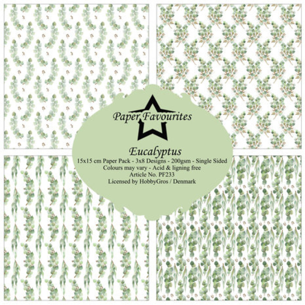 Paper Favourites Eucalyptus 6x6 Inch Paper Pack (PF233)