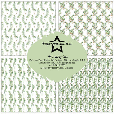 Paper Favourites Eucalyptus 6x6 Inch Paper Pack (PF233)
