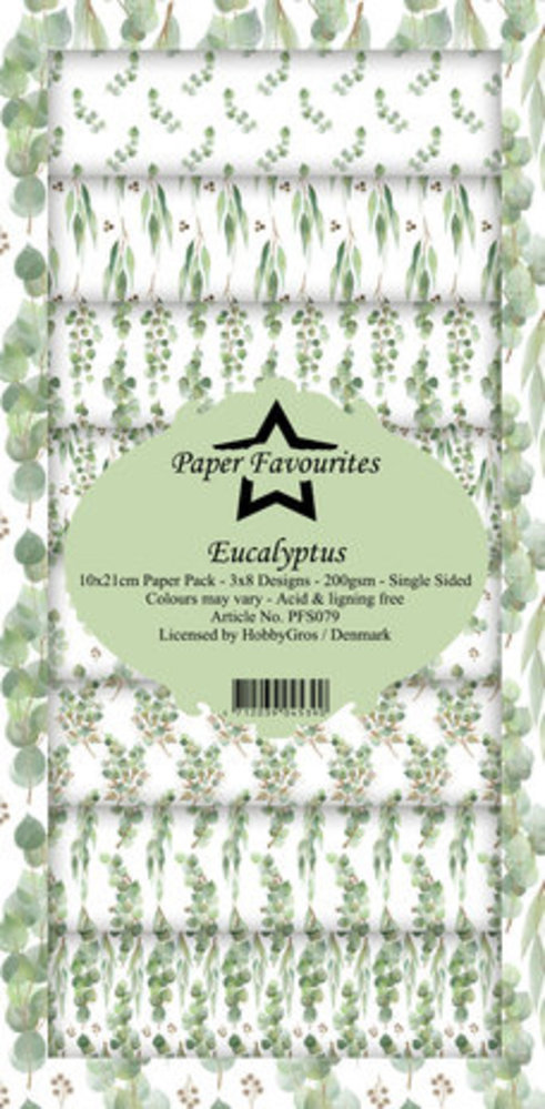 Paper Favourites Eucalyptus Slimline Paper Pack (PFS079) Paper Favourites Eucalyptus Slimline Paper Pack (PFS079)