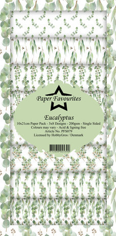 Paper Favourites Eucalyptus Slimline Paper Pack (PFS079) Paper Favourites Eucalyptus Slimline Paper Pack (PFS079)