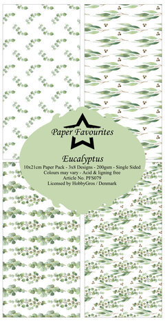 Paper Favourites Eucalyptus Slimline Paper Pack (PFS079) Paper Favourites Eucalyptus Slimline Paper Pack (PFS079)