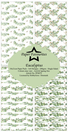 Paper Favourites Eucalyptus Slimline Paper Pack (PFS079) Paper Favourites Eucalyptus Slimline Paper Pack (PFS079)