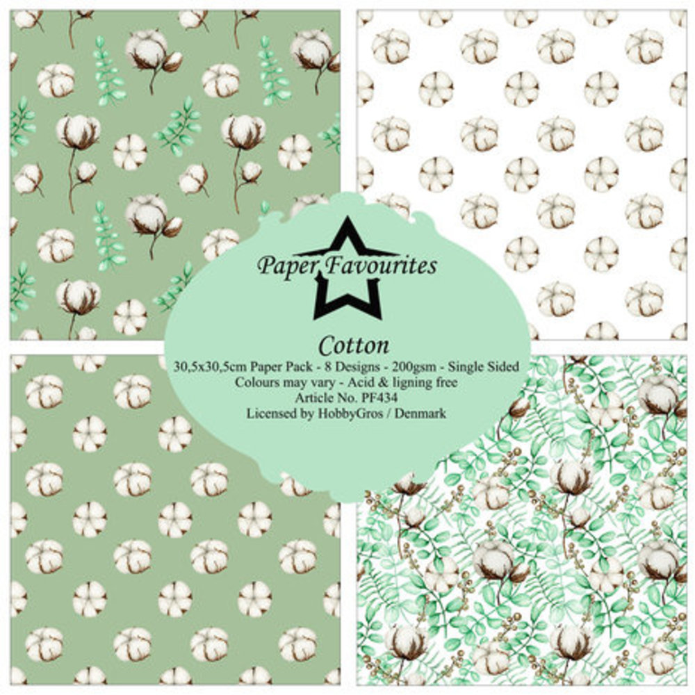 Paper Favourites Cotton 12x12 Inch Paper Pack (PF434)