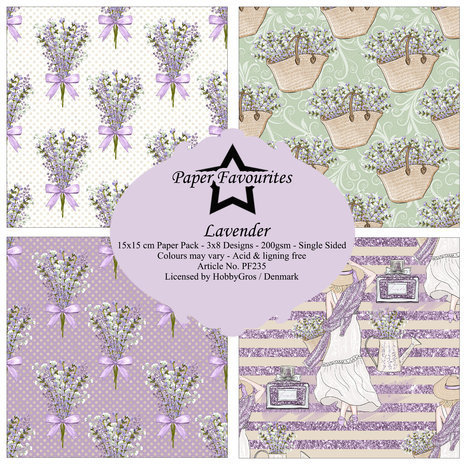 Paper Favourites Lavender 6x6 Inch Paper Pack (PF235)