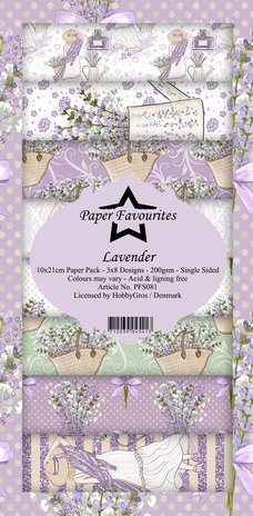 Paper Favourites Lavender Slimline Paper Pack (PFS081) Paper Favourites Lavender Slimline Paper Pack (PFS081)
