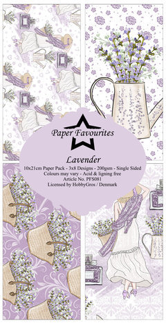 Paper Favourites Lavender Slimline Paper Pack (PFS081) Paper Favourites Lavender Slimline Paper Pack (PFS081)