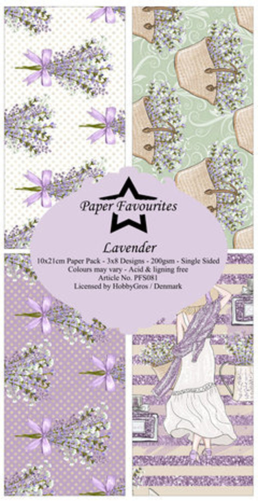 Paper Favourites Lavender Slimline Paper Pack (PFS081) Paper Favourites Lavender Slimline Paper Pack (PFS081)