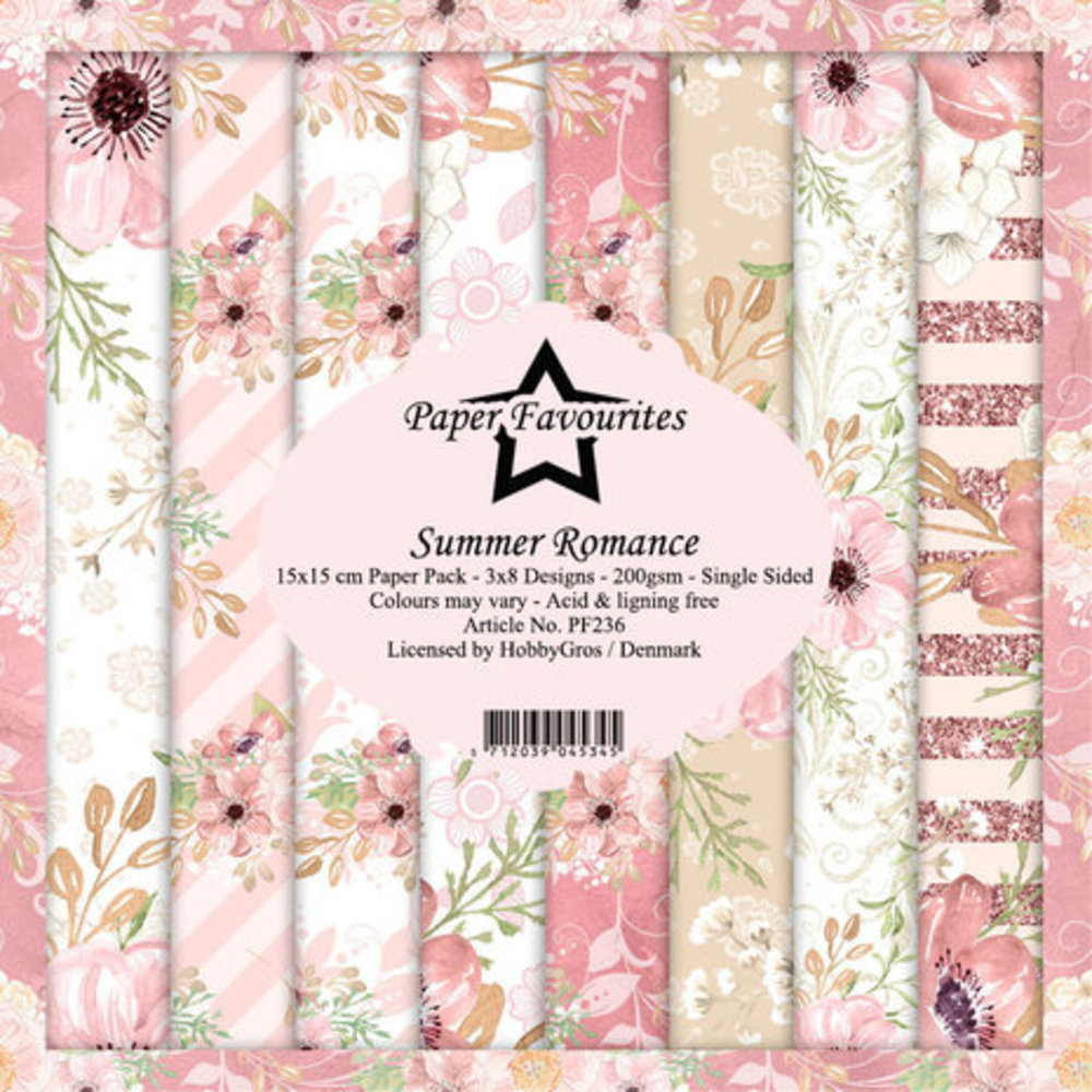 Paper Favourites Summer Romance 6x6 Inch Paper Pack (PF236)