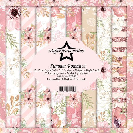 Paper Favourites Summer Romance 6x6 Inch Paper Pack (PF236)