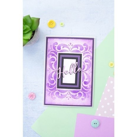 Gemini Regal Rectangle 3D Embossing Folder and Nesting Dies (GEM-EFD-3D-RERE)