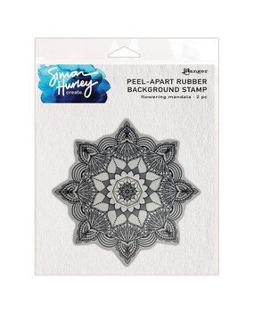 Simon Hurley Create Flowering Mandala Cling Stamps (HUR80640)