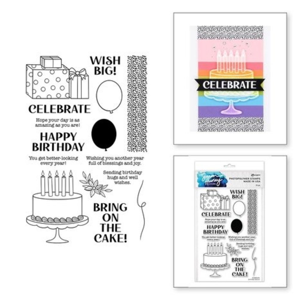 Simon Hurley Create Birthday Basics Clear Stamps (HUR80695) Simon Hurley Create Birthday Basics Clear Stamps (HUR80695)
