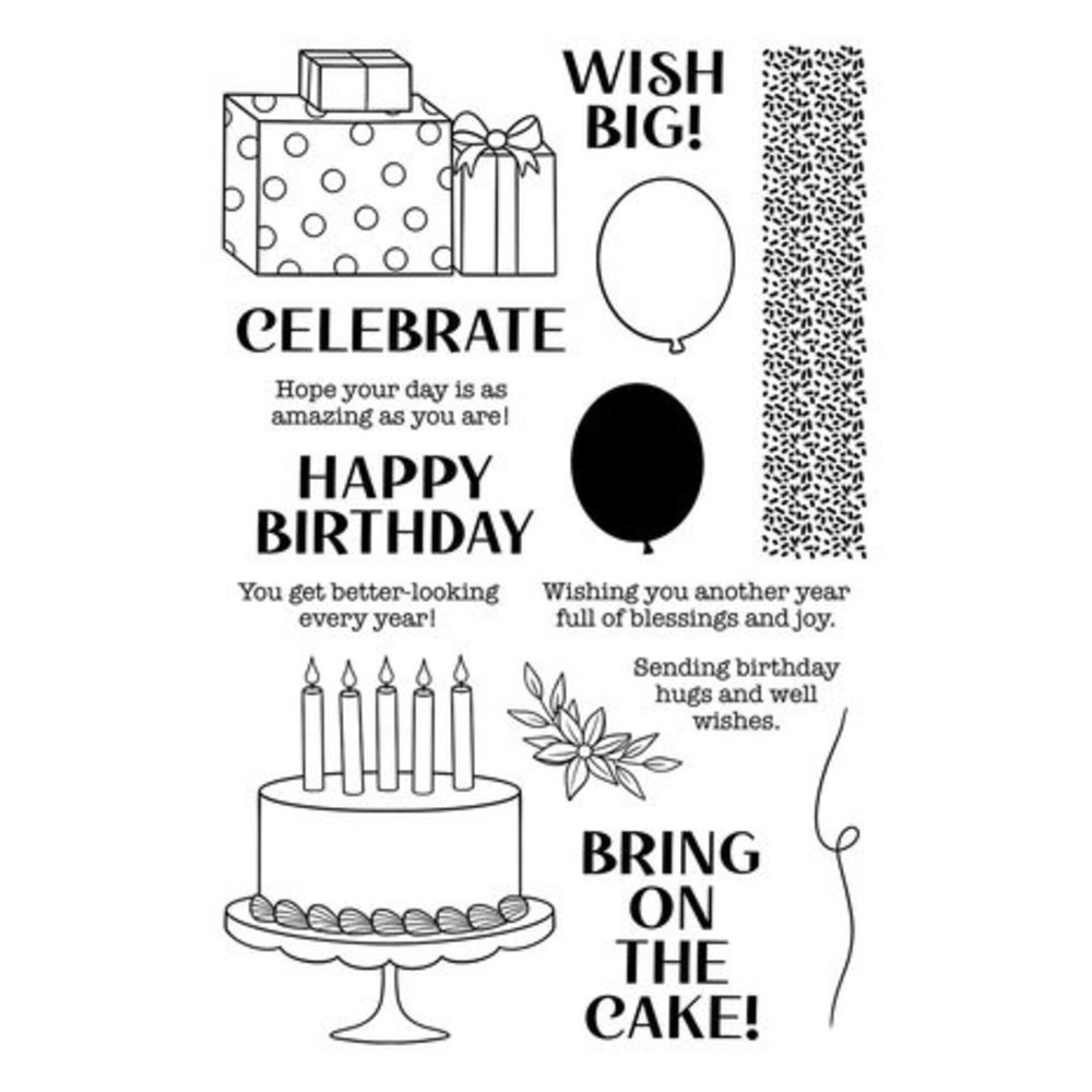 Simon Hurley Create Birthday Basics Clear Stamps (HUR80695) Simon Hurley Create Birthday Basics Clear Stamps (HUR80695)