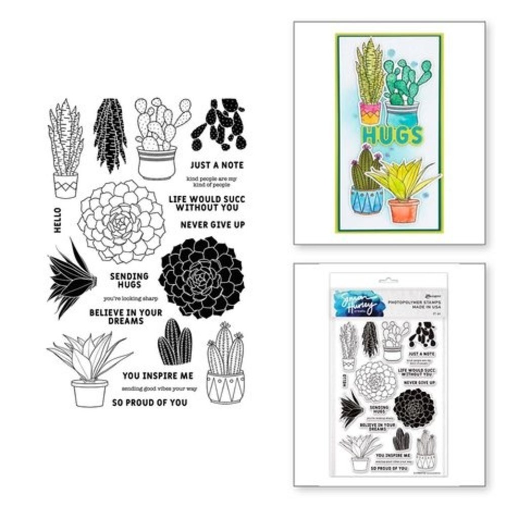 Simon Hurley Create Succulents Clear Stamps (HUR80756) Simon Hurley Create Succulents Clear Stamps (HUR80756)