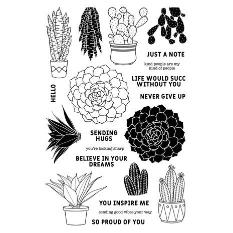 Simon Hurley Create Succulents Clear Stamps (HUR80756) Simon Hurley Create Succulents Clear Stamps (HUR80756)