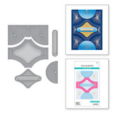 Spellbinders Four Petal Stitched Fan Cardfront Dies (S5-567)