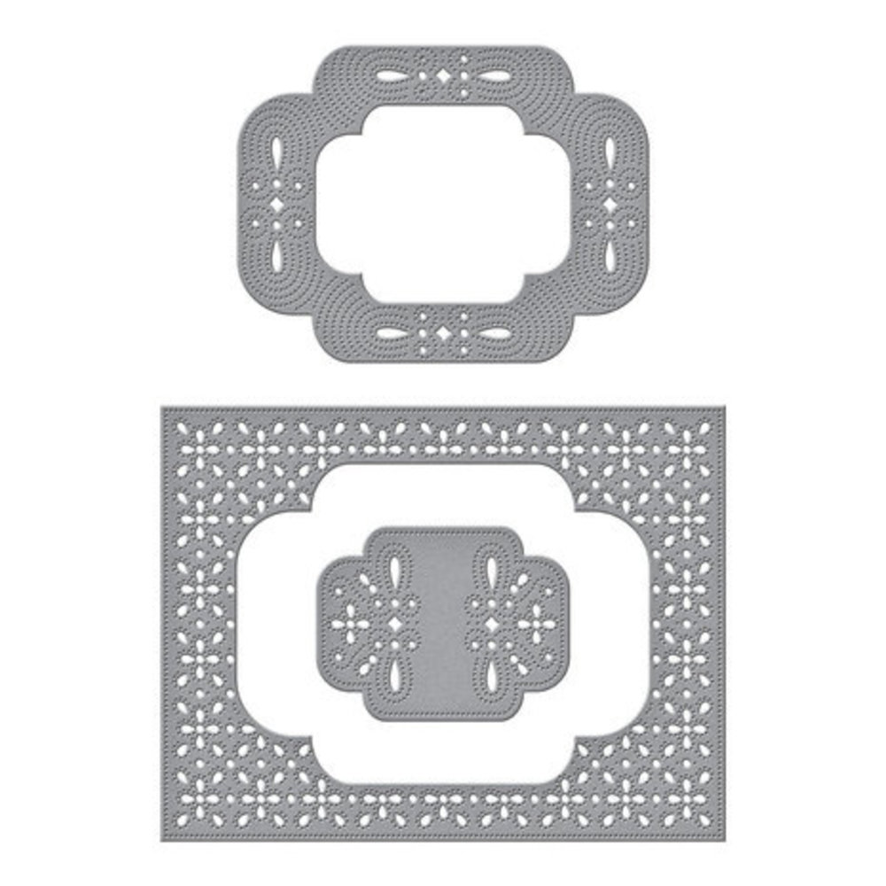 Spellbinders Four Petal Scrolled Punch & Pierce Plate Dies (S5-568) Spellbinders Four Petal Scrolled Punch & Pierce Plate Dies (S5-568)