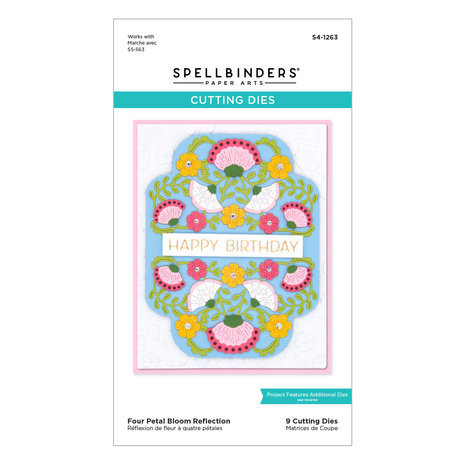 Spellbinders Four Petal Bloom Reflection Dies (S4-1263) Spellbinders Four Petal Bloom Reflection Dies (S4-1263)