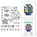 Spellbinders Four Petal Thank You Floral Dies (S4-1276)