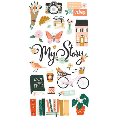 Simple Stories My Story Chipboard Stickers (19316) Simple Stories My Story Chipboard Stickers (19316)
