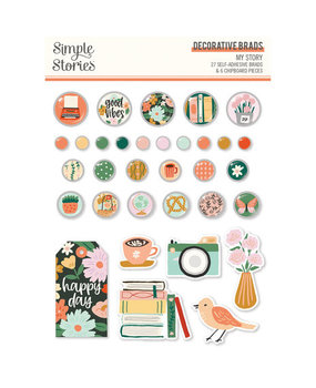 Simple Stories My Story Decorative Brads (19323)