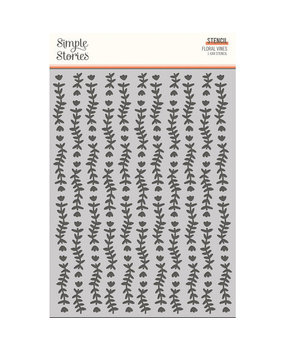 Simple Stories My Story Stencil Floral Vines (19326) Simple Stories My Story Stencil Floral Vines (19326)