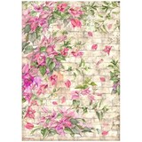 Stamperia Blue Dream Bougainvillea Rice Paper A4 (DFSA4739)