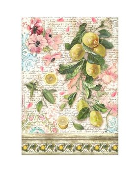 Stamperia Blue Dream Lemons Rice Paper A4 (DFSA4741) Stamperia Blue Dream Lemons Rice Paper A4 (DFSA4741)