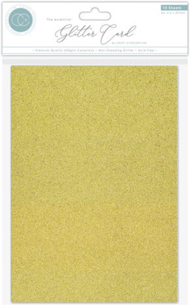 Craft Consortium The Essential Glitter Card A4 Gold (CCEGC002) Craft Consortium The Essential Glitter Card A4 Gold (CCEGC002)