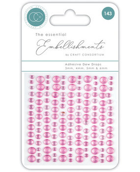 Craft Consortium The Essential Adhesive Dew Drops Pink (CEDROP003)