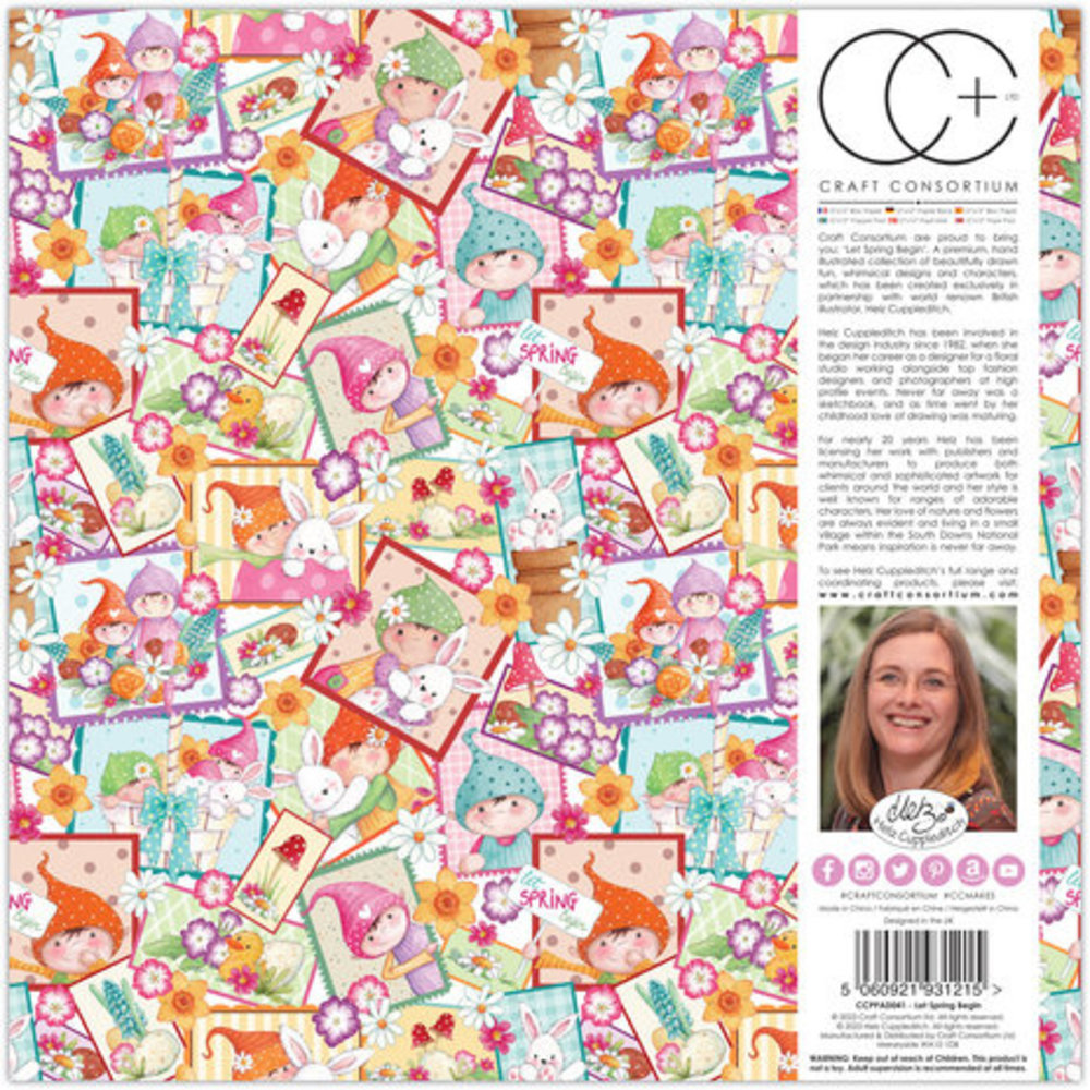 Craft Consortium Let Spring Begin 12x12 Inch Paper Pad (CCPPAD041) Craft Consortium Let Spring Begin 12x12 Inch Paper Pad (CCPPAD041)