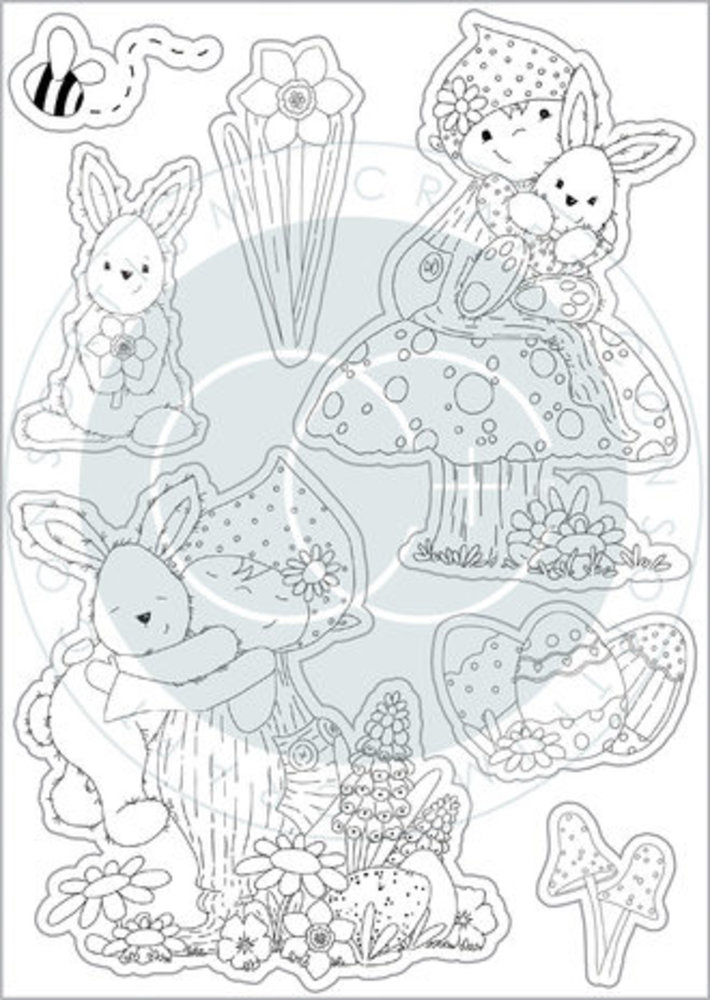 Craft Consortium Let Spring Begin Clear Stamps Bunny (CCSTMP087) Craft Consortium Let Spring Begin Clear Stamps Bunny (CCSTMP087)