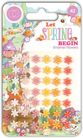 Craft Consortium Let Spring Begin Adhesive Enamel Flowers (CCADOT027) Craft Consortium Let Spring Begin Adhesive Enamel Flowers (CCADOT027)