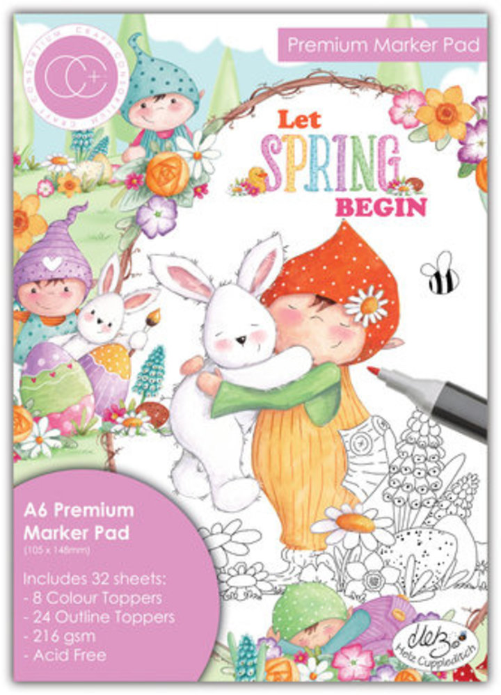 Craft Consortium Let Spring Begin A6 Premium Marker Pad (CCPPAD041D)