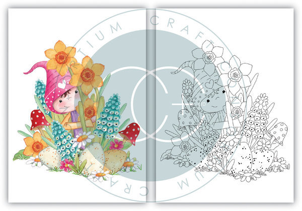 Craft Consortium Let Spring Begin A6 Premium Marker Pad (CCPPAD041D)