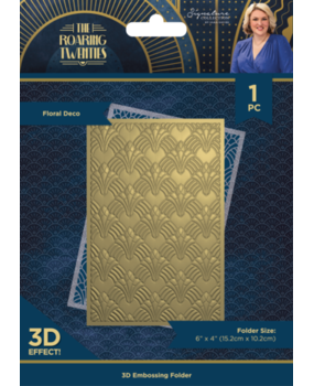Crafter's Companion The Roaring Twenties 3D Embossing Folder Floral Deco (S-TRT-3D-EF4-FLDE) Crafter's Companion The Roaring Twenties 3D Embossing Folder Floral Deco (S-TRT-3D-EF4-FLDE)