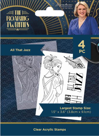 Crafter's Companion The Roaring Twenties Clear Stamp All That Jazz (S-TRT-CA-ST-ATJ)