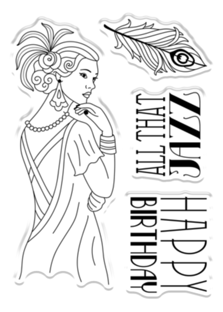 Crafter's Companion The Roaring Twenties Clear Stamp All That Jazz (S-TRT-CA-ST-ATJ)