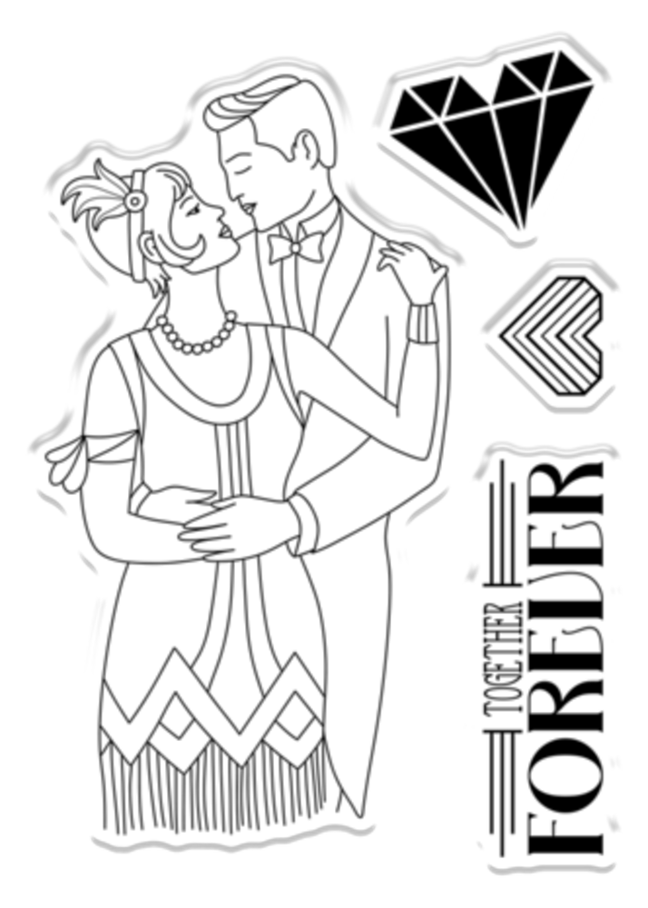 Crafter's Companion The Roaring Twenties Clear Stamp Together Forever (S-TRT-CA-ST-TOFO) Crafter's Companion The Roaring Twenties Clear Stamp Together Forever (S-TRT-CA-ST-TOFO)