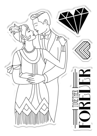 Crafter's Companion The Roaring Twenties Clear Stamp Together Forever (S-TRT-CA-ST-TOFO) Crafter's Companion The Roaring Twenties Clear Stamp Together Forever (S-TRT-CA-ST-TOFO)